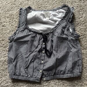 Gap x DOEN Gingham Crop Tank Top
